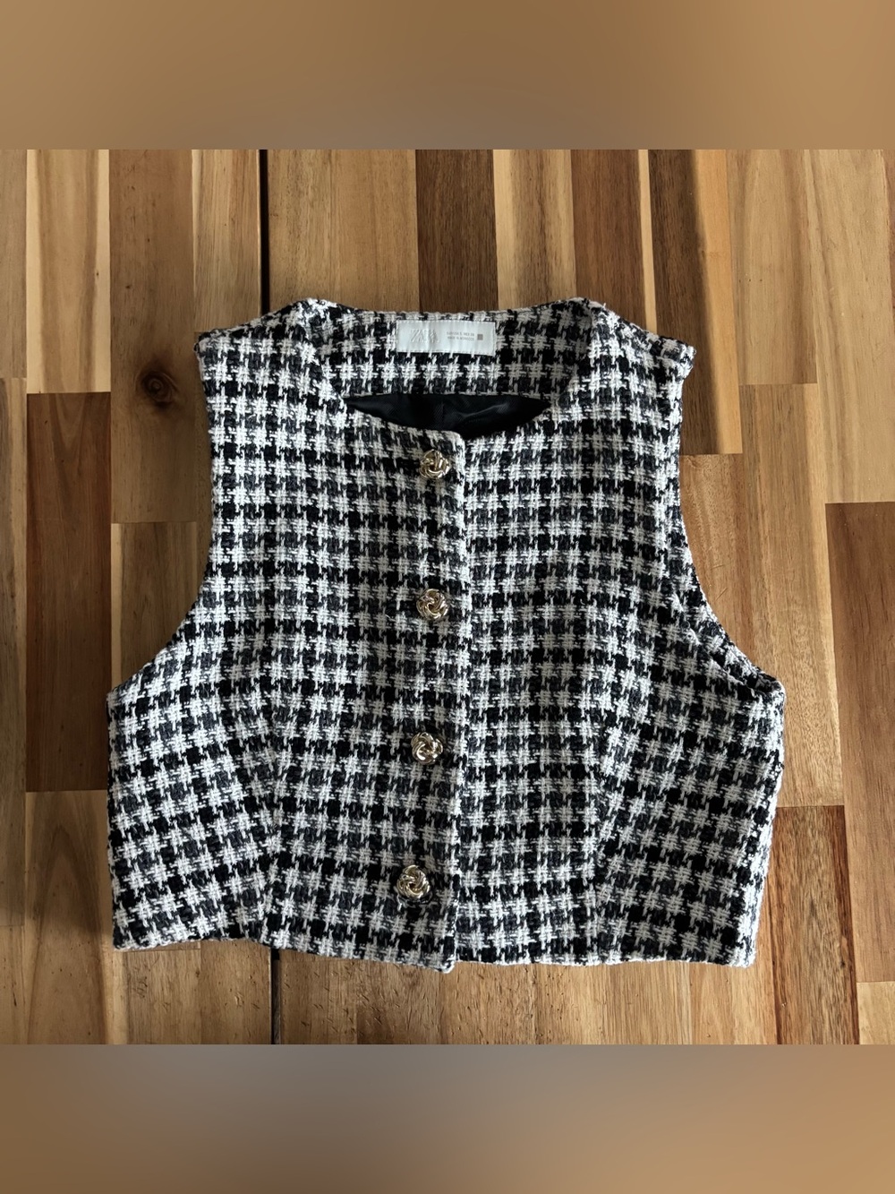 ZARA Houndstooth Vest